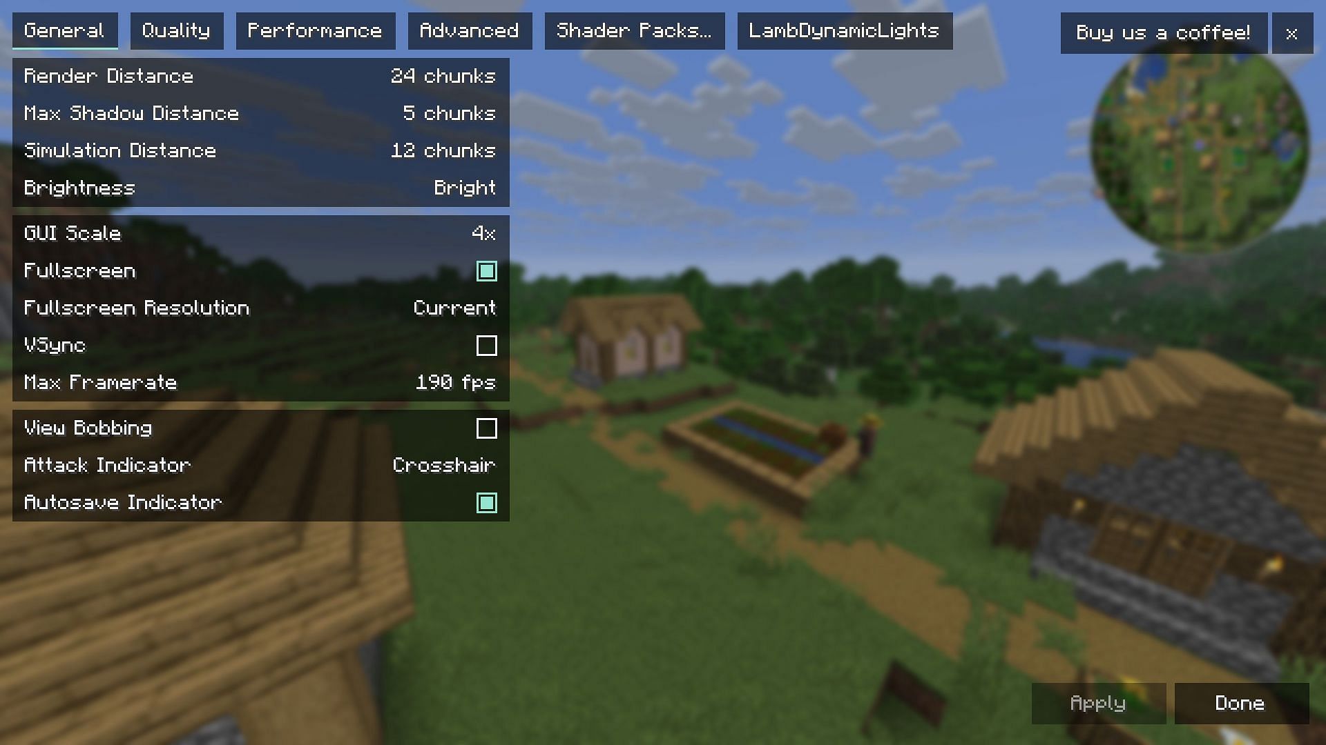 Sodium is one of the best performance mods (Image via Sportskeeda Gaming || Mojang Studios)